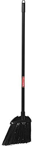 Rubbermaid Commercial Products Executive Series Lobby Broom, Vinyl Handle, Black, for Professional/Janitorial Cleaners, Light-Duty Industrial Cleaning/Sweeping of Indoor Floors/Hardwoods, Pack of 6