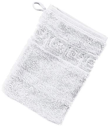 Cawö Waschhandschuh 1001 Noblesse Walk-Frottier weiß Größe 16x22 cm