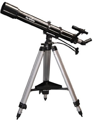 Skywatcher Evostar-90 (AZ-3) (90mm (3,5 Zoll), f/900) Refraktor Teleskop Silber
