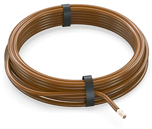 AUPROTEC 5m Fahrzeugleitung 1,5 mm² FLRY-B Auto Kabel als Ring Farbe braun