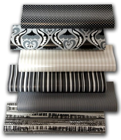 20er Rollen Set Black and White Spezial Edition Schwarz und Weiß Geschenkpapier 200 x 70 cm verschiedene Designs