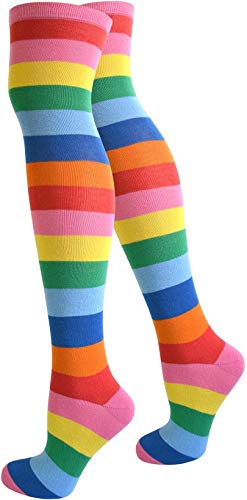 Top modische Damen Overknees in verschiedenen Designs/Baumwolle mit Elasthan in verschiedenen Farben zur Auswahl