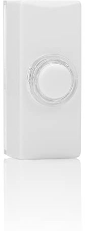 Byron 7730 Wired Illuminated Bell Push, White, 2 Wire