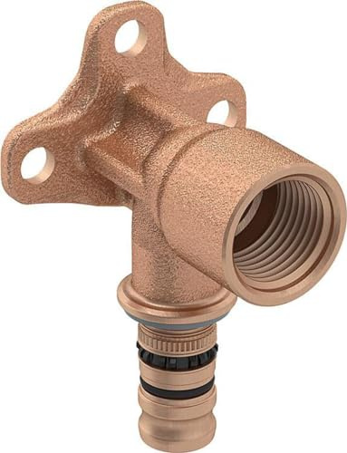 Geberit Anschlusswinkel Mepla d= 20mmxRp 1/2x36mm, 90Grad, Rotguss