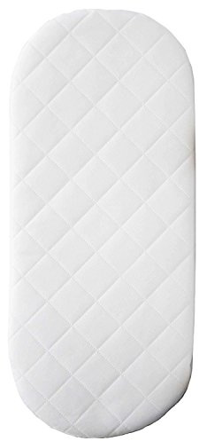 Suzy® - Colchón de microfibra hipoalergénico para cochecito de bebé o cuna, 74 x 30 x 3 cm de espesor, forma ovalada para adaptarse al capazo de ICandy Peach