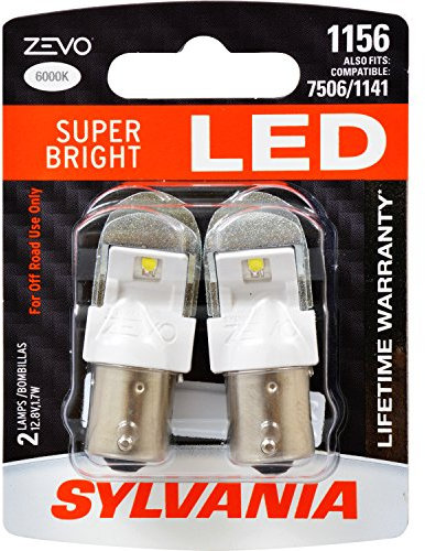 SYLVANIA ZEVO 1156 White LED Bulb, (Contains 2 Bulbs)