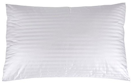 HOMESCAPES Air Flow Hypoallergenic Super Microfibre Pillow Extra Fill for Side Sleepers 100% Cotton Casing, 48 x 74 cm (19″ x 29″) UK Standard Size