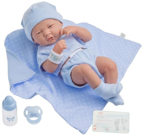 jc toys 18540 La Newborn docka babydocka, blå, 38 cm