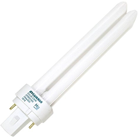 SYLVANIA 20680 - CF26DD/835/ECO - 26 Watt CFL Light Bulb - Compact Fluorescent - 2 Pin G24d-3 Base - 3500K -