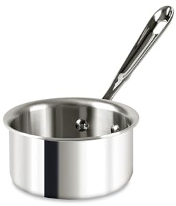 All-Clad D3® Stainless Steel 0.5 Quart Butter Warmer Saucepan- Made in the USA- The Original Bonded Professional Cookware- Oven Safe & Induction Compatible