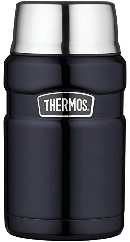 THERMOS Stainless King Vacuum-Insulated Food Jar, 24 Ounce, Midnight Blue