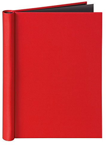 VELOFLEX - Klemmbinder DIN A4 Leinenstruktur für bis zu 150 Blatt Rot | Mit Metall-Klemmfeder, Leinenstruktur, für bis zu 150 Blatt, passend für Dokumente im DIN A4-Format