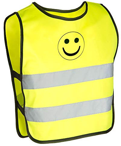 M-Wave Unisex Kinder Sikkerhedsvest Warnweste, Gelb, Einheitsgröße EU