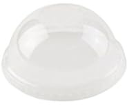 BIOZOYG PLA Couvercle bio plastique gobelet To GO I Couvercle dôme Ø 97mm couvercles de gobelets arqués I 50 pièces couvercles de boisson transparents 100% biodégradable, compostable, recyclable