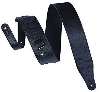 Levy's Leathers M26BL-BLK Garment Leather Guitar Strap