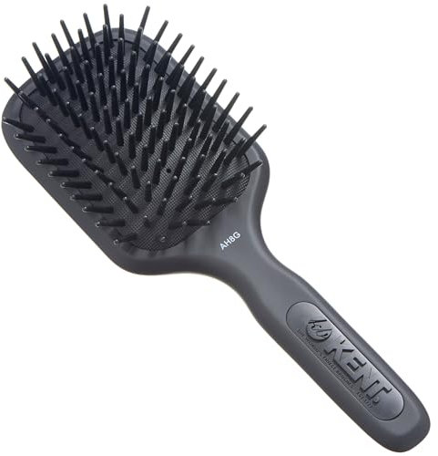 Kent Medium Phat Pin Cushioned Base Hair Brush - AH8 Grey (PACK OF 1)