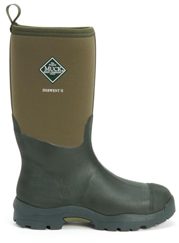 Muck Boots - Derwent II, Botas de Agua Unisex Adulto, Marrón (Moss), 43 EU