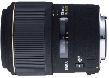 Sigma 105 mm F2,8 EX DG makroobjektiv (58 mm filtergänga) för Canon