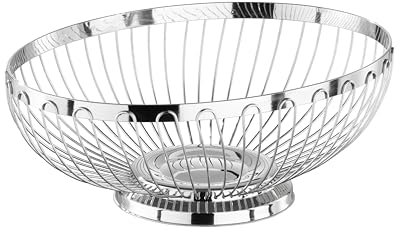 APS-Germany 30250 cestino per il pane Acciaio inossidabile Argento Ovale