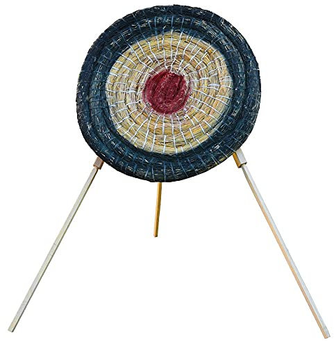 Strohzielscheibe 60x5 cm inkl. Ständer S130, speziell für den Bogensport, Bogenschießen, EIN Set ideal für den Einstieg