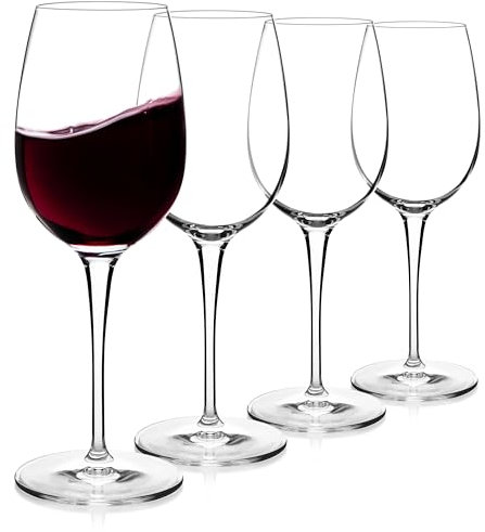 Luigi Bormioli Crescendo 20-Ounce Bordeaux Wine Glasses, Set of 4