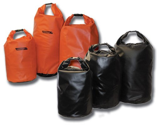 Wasserdichter PVC Packsack 15L 29L Schwarz Orange Verschiedene Größen und Farben (Orange, 29l)