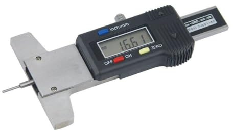 Machine DRO 25mm (1) Digital Depth Gauge with Round Pin, ME-DEPTH-30, Depth Gauge, Plastic, Metal, 60mm Base Width, 25mm Range