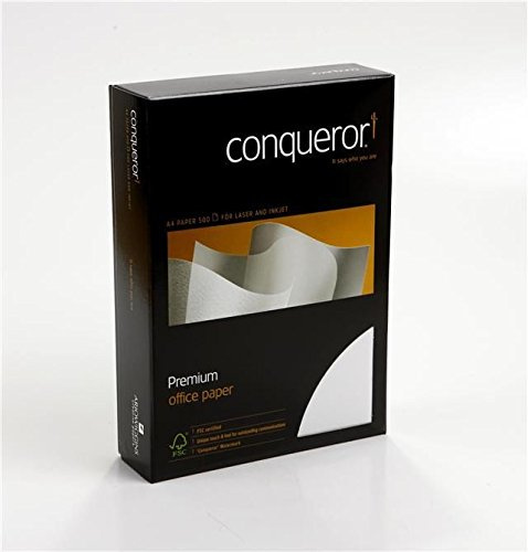 Conqueror A4 Premium Paper 100gsm - Size: A4 - Colour: Cream - Finish: Wove Watermark - Amount: 500 Sheets