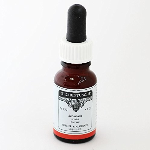 Rohrer & Klingner Zeichentusche Scharlach 12 ml
