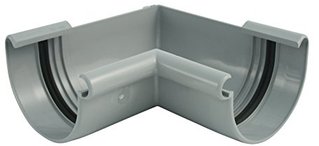 Marley Dachrinnen Innenecke 90° grau halbrund 100