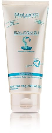 SALERM - Acondicionador de Pelo Instantáneo - Salerm 21 Silk Protein - 200 ml - sin Aclarado o con Aclarado - con Proteínas de Seda - Protector del Calor e Hidratante