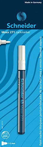 Schneider Schreibgeräte Lackmarker Maxx 271, 1-2 mm, weiß, 1er Blisterkarte