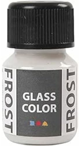 Creativ Company Peinture pour verre givré Blanc 35 ml