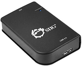 SIIG Compact USB 3.0 to DVI 512 MB External Video Adapter - DisplayLink DL-3100N Chipset - 2048x1152 Resolution for Windows and Macs (Black)