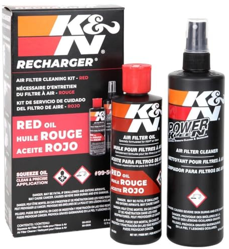 Reiniger 355 ml + Flasche Öl 237 ml für Luftfilter K&N 99-5050