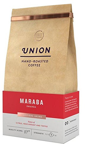 Union Coffee Medium Roast Cafetiere Grind - Maraba Rwanda - 200g