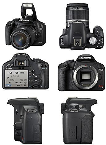 Canon EOS 500D - Cámara Réflex Digital 15.1 MP (Objetivo EF-S 18-55 IS, Kit)