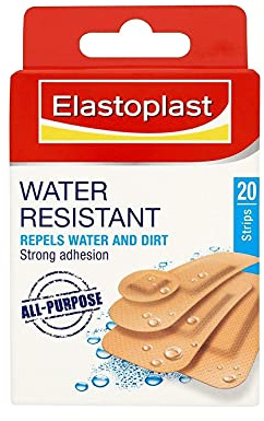 Elastoplast Water Resistant Strips, 20 Count