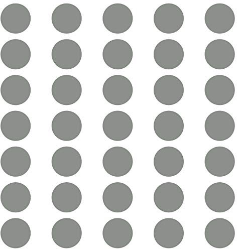 kleb-Drauf | 35 Punkte | Grau - matt | Wandtattoo Wandaufkleber Wandsticker Aufkleber Sticker | Wohnzimmer Schlafzimmer Kinderzimmer Küche Bad | Deko Wände Glas Fenster Tür Fliese