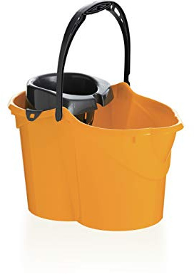 Maya Professional Tools - Mod. 09050 - Secchio con Strizzatore Ovale, Capienza: 15 L - Colore: Arancio