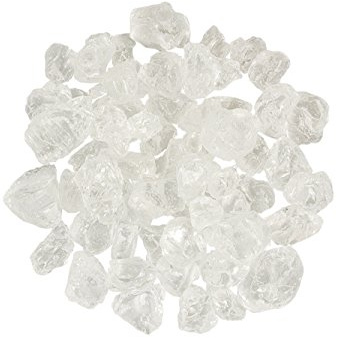 PFLANZWERK® Pflanzkübel Dekosteine Zierkies LERANO GLASSTEINE Natur 5KG *Frostbeständig* *UV-Schutz* *Qualitätsware*