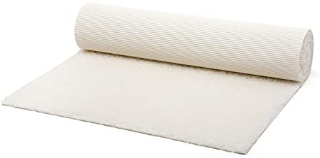 Bodhi Schurwoll-Yogamatte Natur | Premium Schurwollmatte | Extra Dicke & Weiche Schurwolle | 100% Schafschurwolle (Hochflor 1500 g/m²)| Rutschfest & Kuschelig | SURYA 90 | 200 x 90 cm