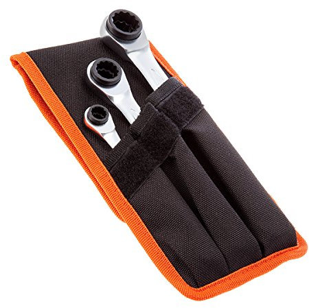 Bahco S4RM / 3T chrome vanadium steel socket wrench set, size 8mm-19mm