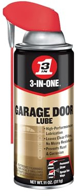 3-IN-ONE Garage Door Lubricant with SMART STRAW SPRAYS 2 WAYS, 11 OZ [6-PACK]