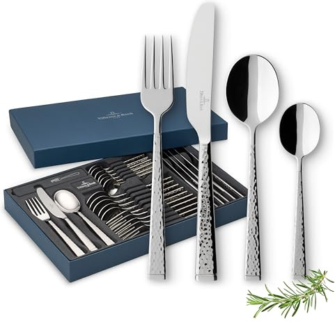 Villeroy & Boch Blacksmith Tafelbesteck für bis zu 6 Personen, 24-teilig, Edelstahl