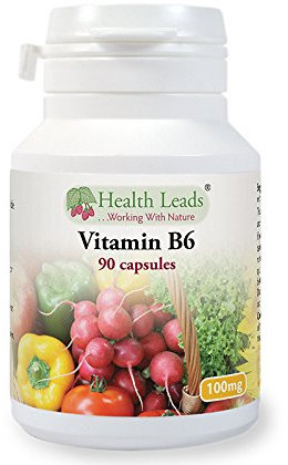 Vitamin B6 (Pyridoxine) 100mg x 90 Capsules - Magnesium Stearate Free!