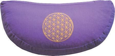 Meditationskissen mit Inlet BDL Baumwolle(100%) lila mit hochwertigem Bio-Dinkelspelz gefüllt