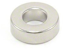 N42 Neodymium Magnet for Engineering, Manufacturing and Technology Applications - 19.1mm dia x 6.4mm thick with 9.5mm hole - 8.1kg Pull