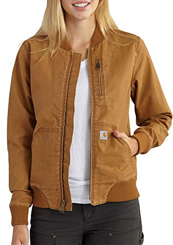 Carhartt Women's Crawford Bomber Jacket, Carhartt Brown, Large