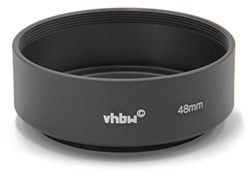 vhbw Paraluce compatibile con Canon QL17 GIII, QL17 G3 48 mm obiettivo nero, metallo, rotondo, 5,8 cm